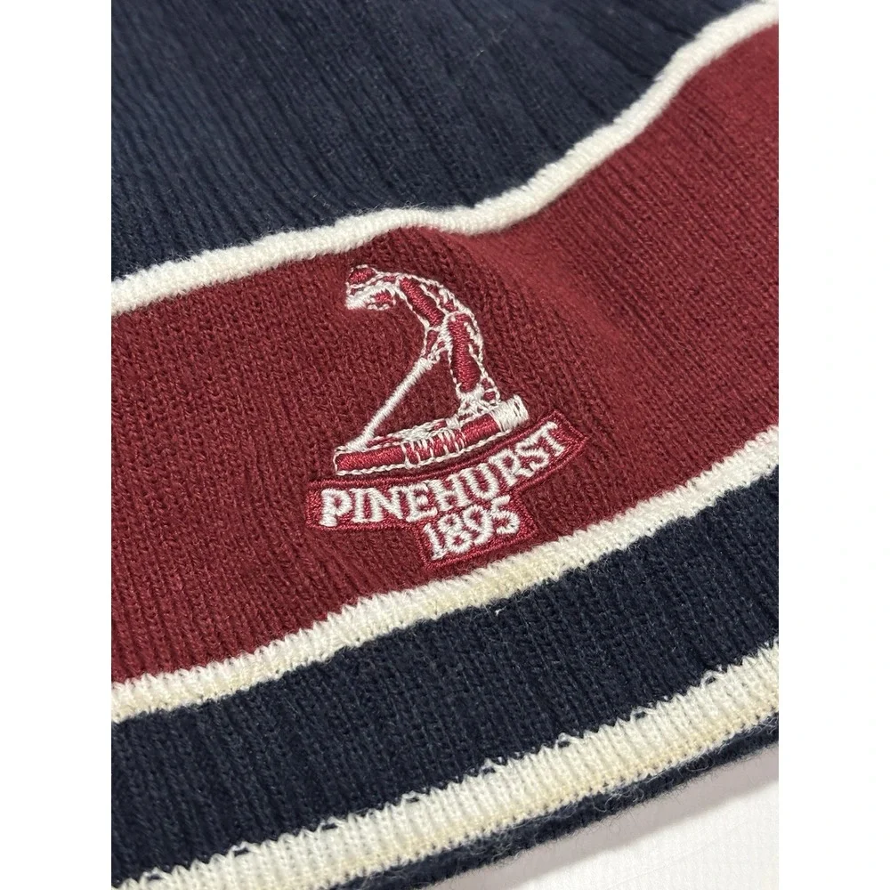 Ahead Headgear Pinehurst Logo‎ Knit Beenie Hat Men's Golf